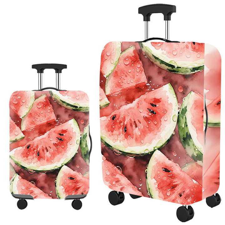 Tropical Leaf Print Hard Shell Luggage Kalsten