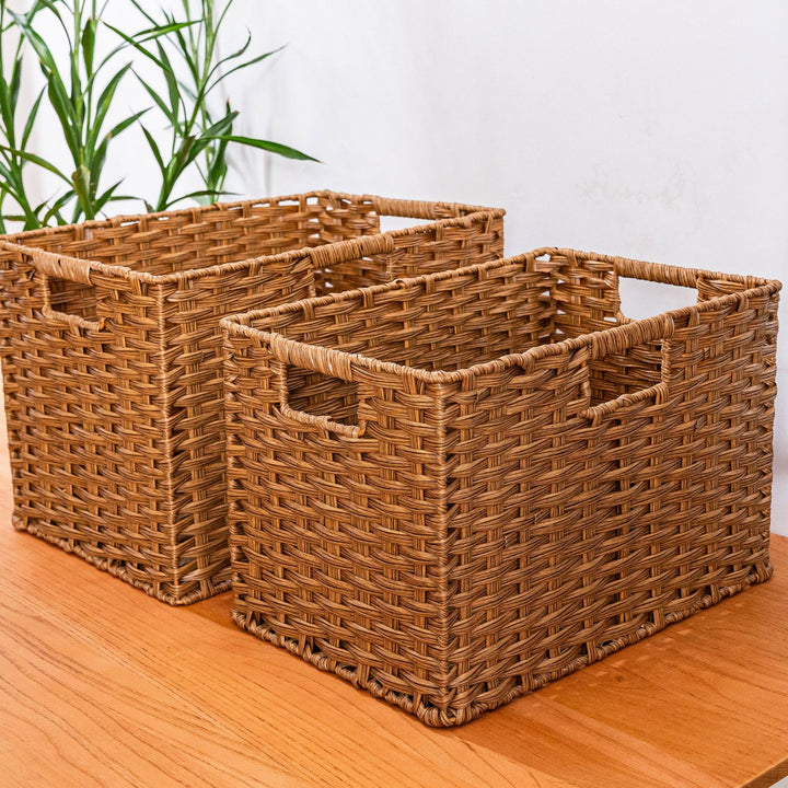 Versatile Wicker Storage Bin Kalsten