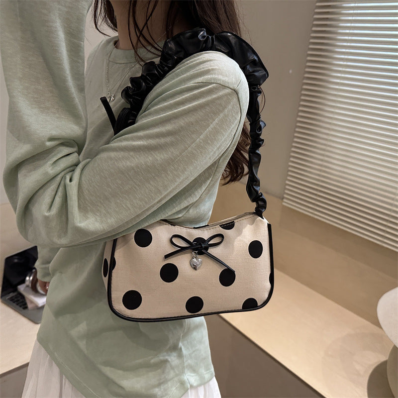 Casual Polka Dot Handbag