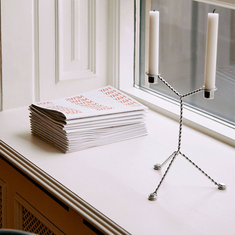 Artistic Wire Candle Holder