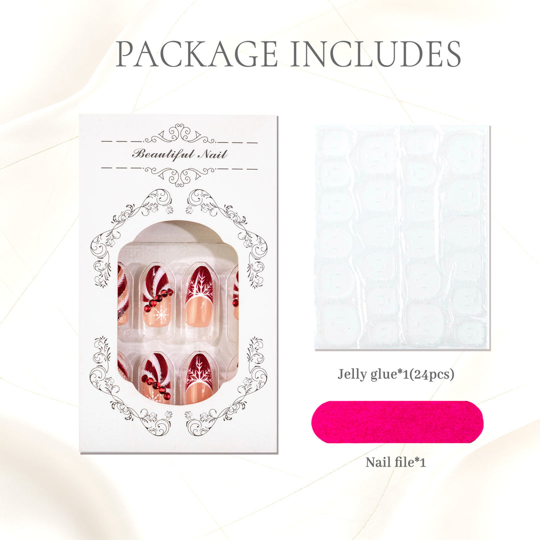 Premium Decorative Press-On Nail Set