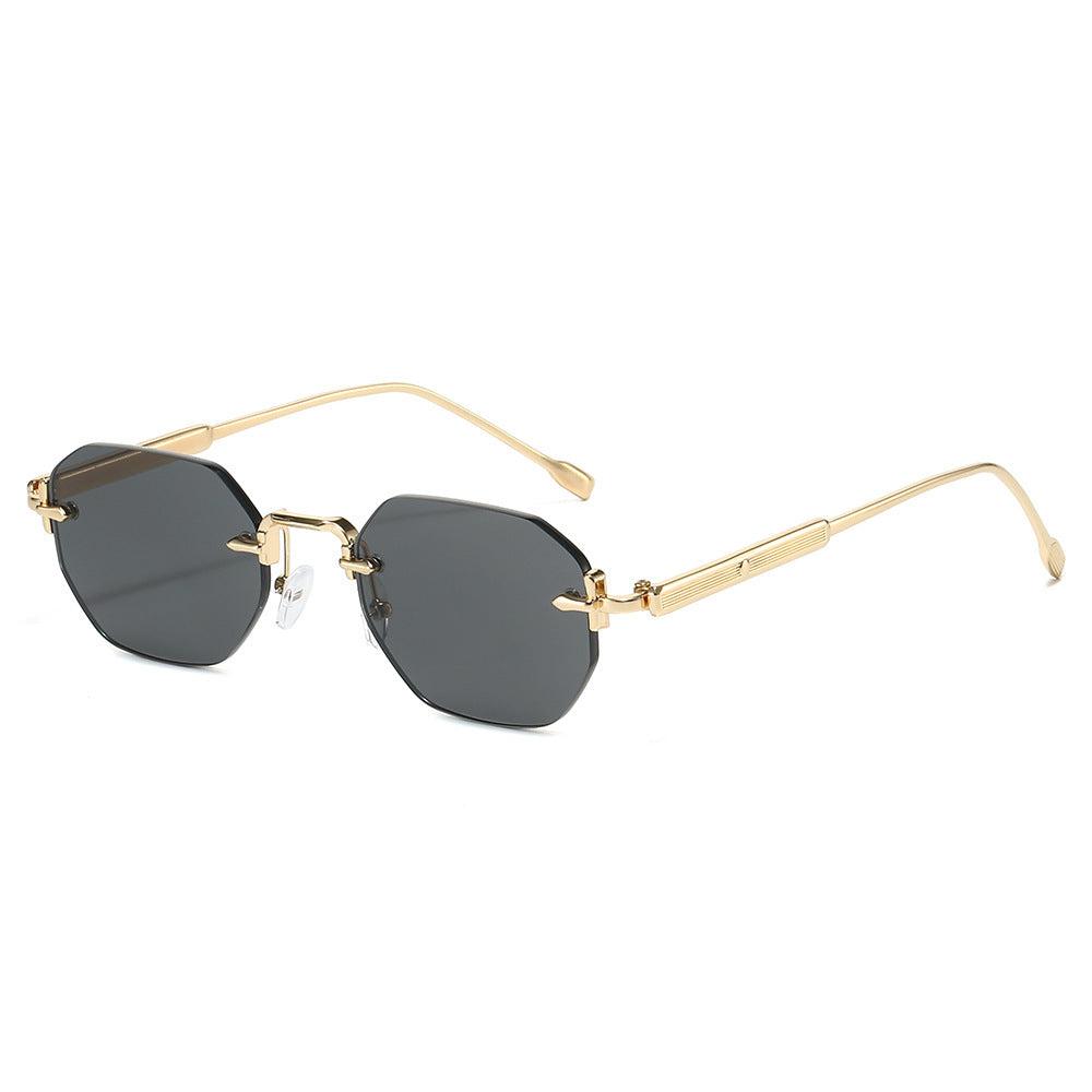 Chic Oversized Octagonal Sunglasses with Elegant Metal Accents Kalsten