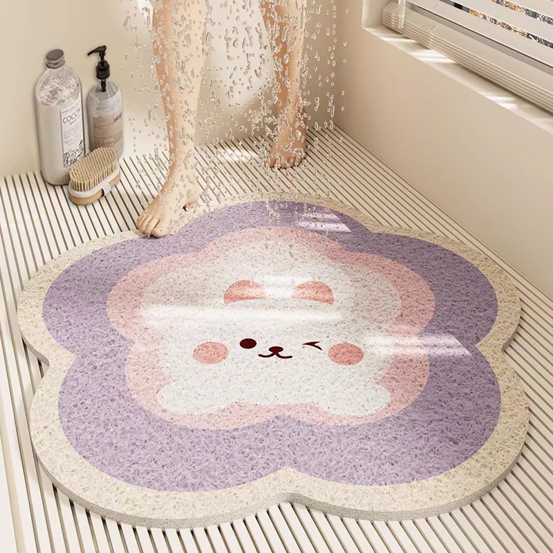 Floral Shaped Bath Mat Kalsten
