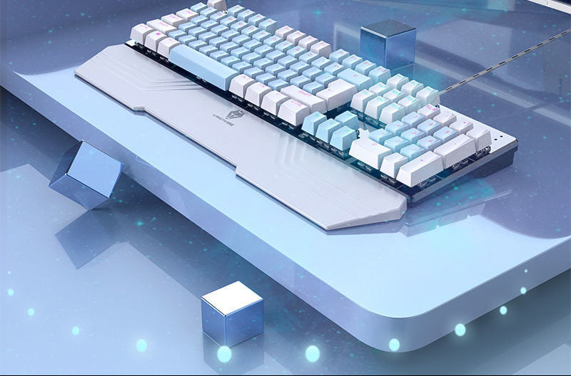 Wired Mechanical Keyboard with RGB Lighting Effects Kalsten
