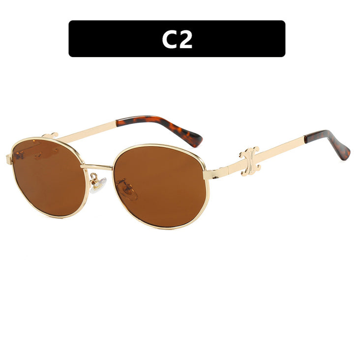 Women's stylish designer sunglasses with elegant metal frame Kalsten