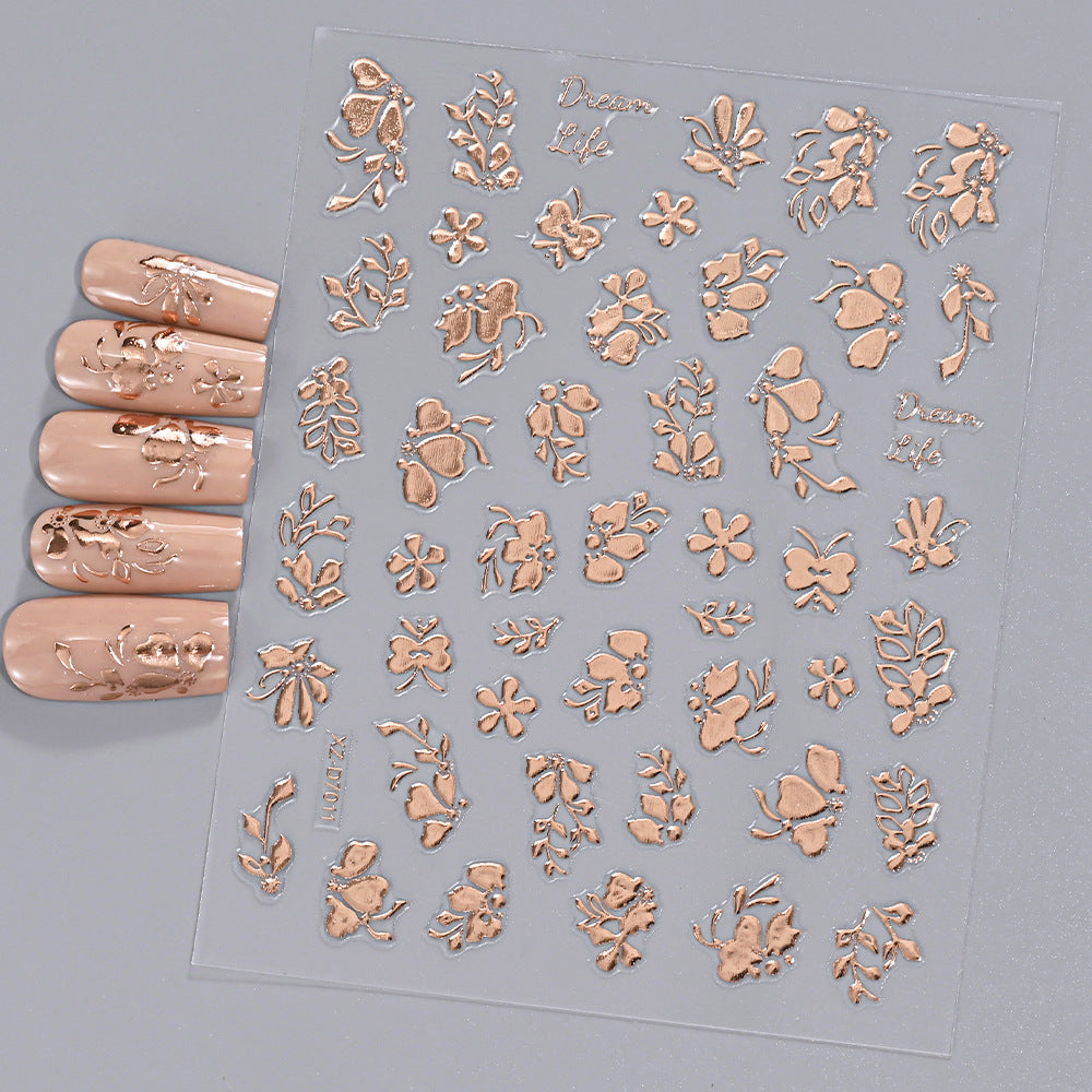 Floral Decorative Nail Art Stickers