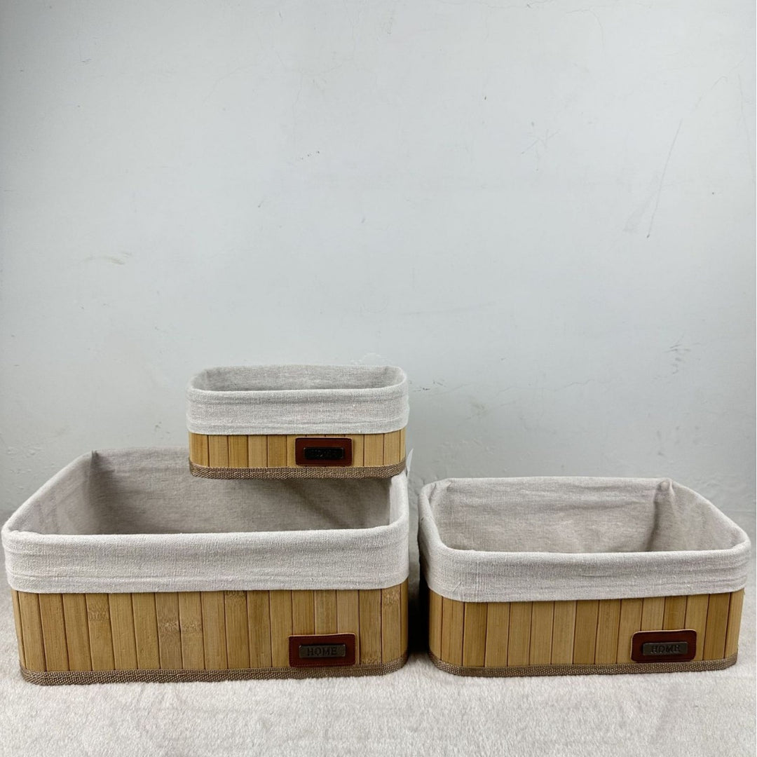 Multifunctional Storage Box Made of Bamboo Kalsten