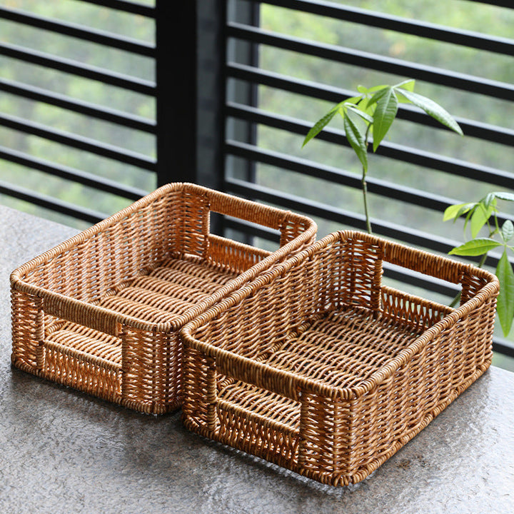 Handwoven Rustic Storage Tray Kalsten