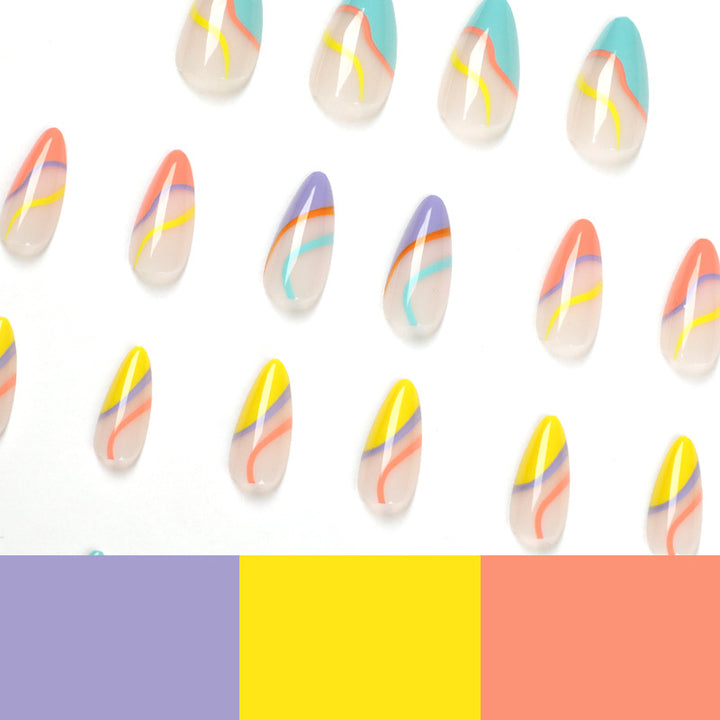 Artful Nail Art with Modern Color Accents Kalsten