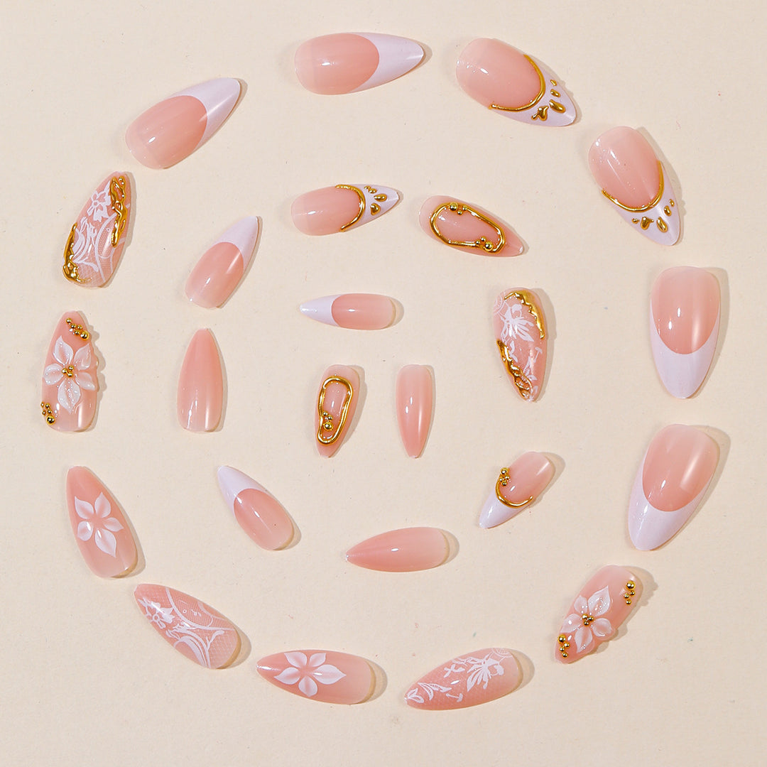 Elegant 3D Floral Nail Art Extensions Kalsten 1789713160