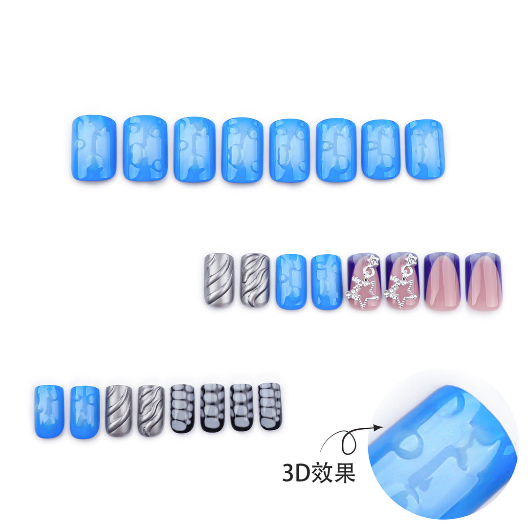 Creative nail extensions with unique 3D design Kalsten