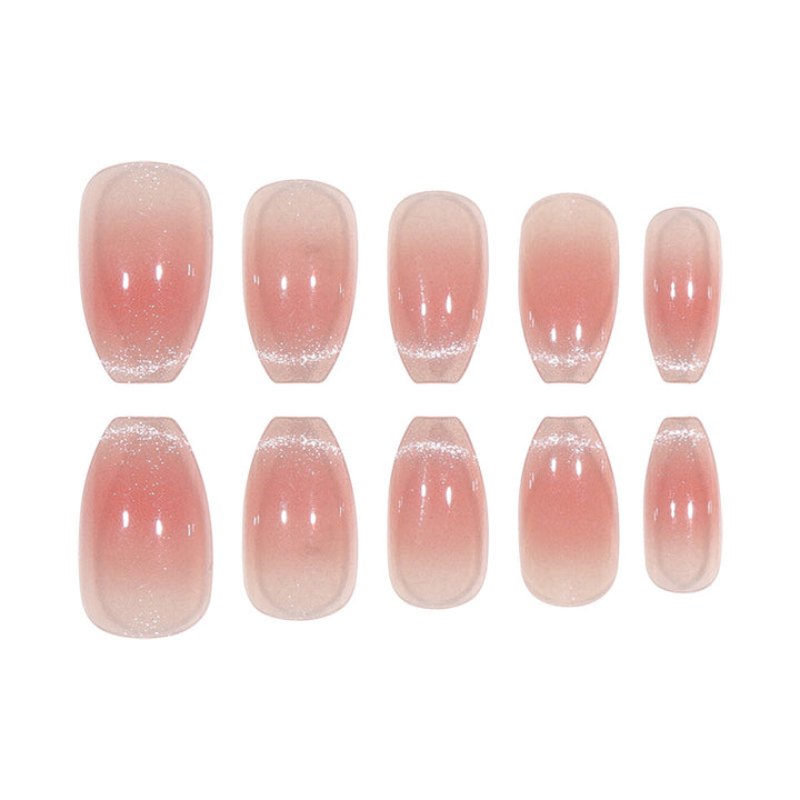 Elegant Glossy Gel Press-On Nails Kalsten