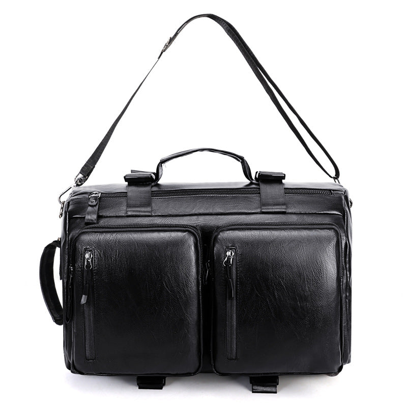 Men's stylish and functional leather backpack Kalsten