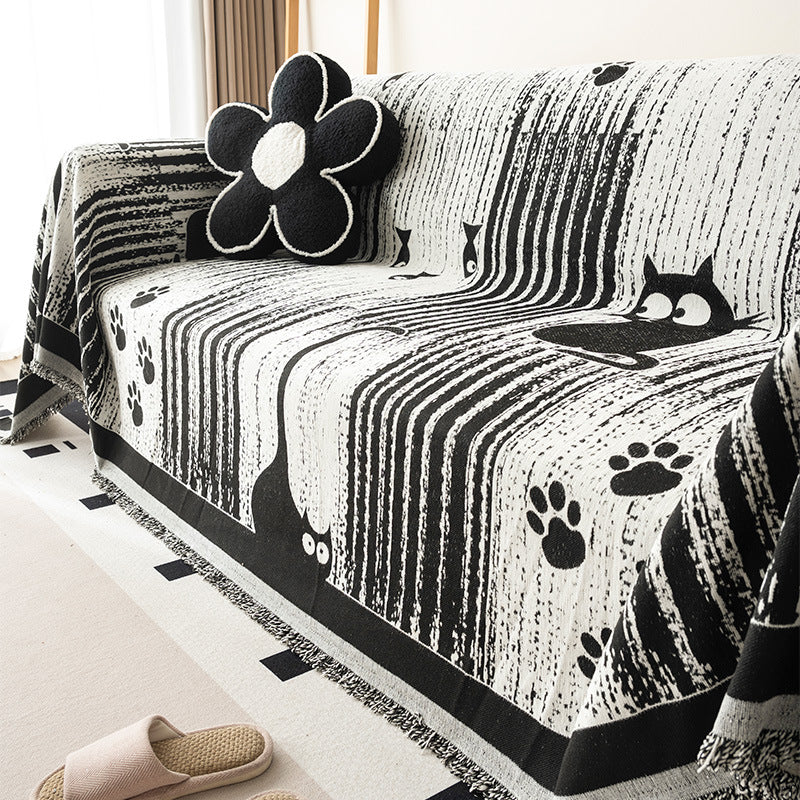 Cozy Floral Pattern Throw Blanket