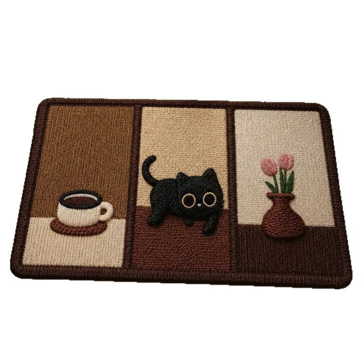 Cat-Themed Decorative Bath Mat Kalsten