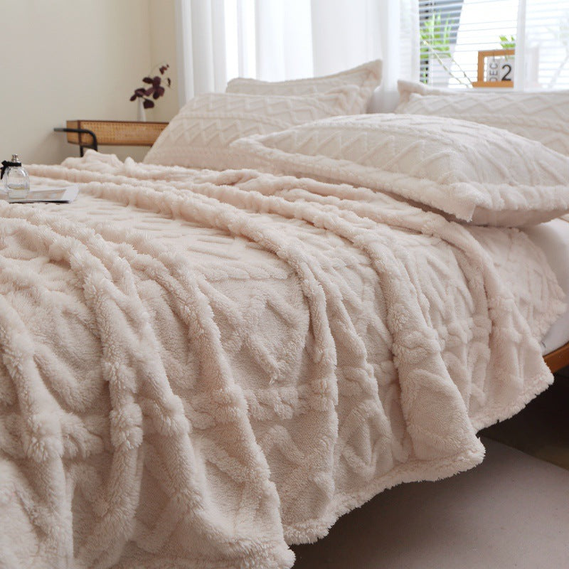 Textured Decorative Throw Blanket Kalsten