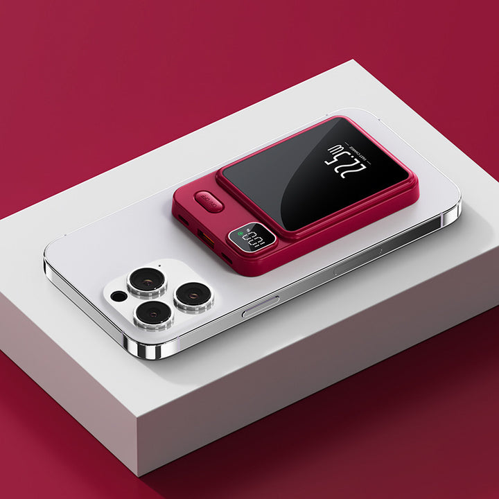 Portable power bank with wireless charging function and intelligent LED display Kalsten