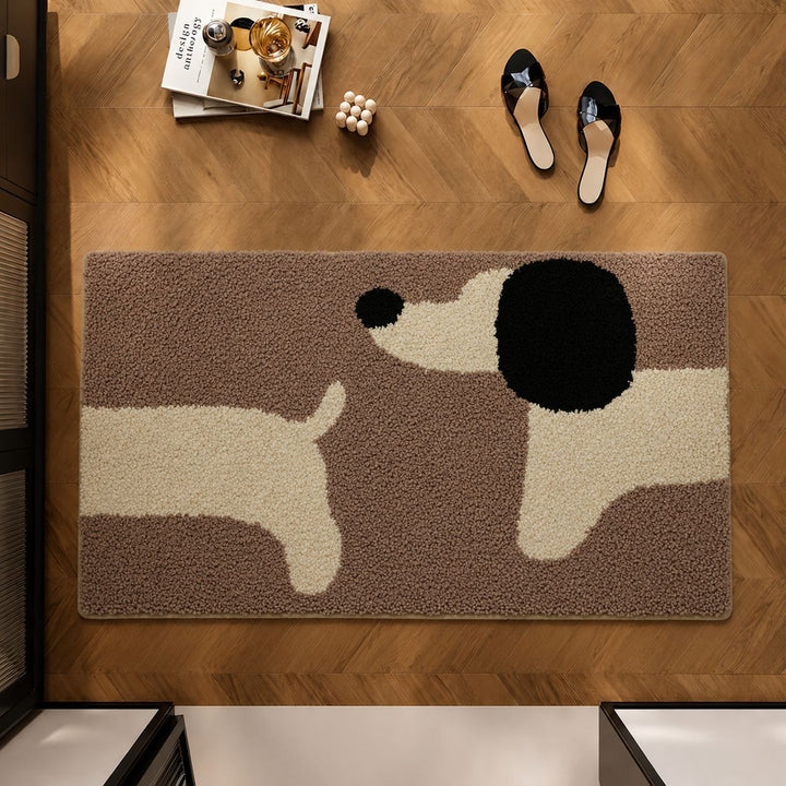 Decorative Dog-Themed Area Rug Kalsten