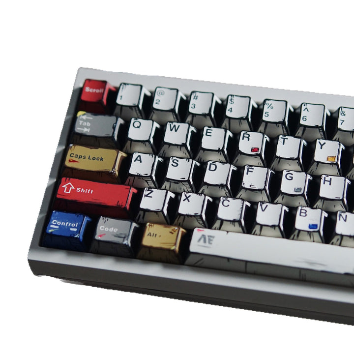 Retro-Themed Custom Mechanical Keyboard Kalsten
