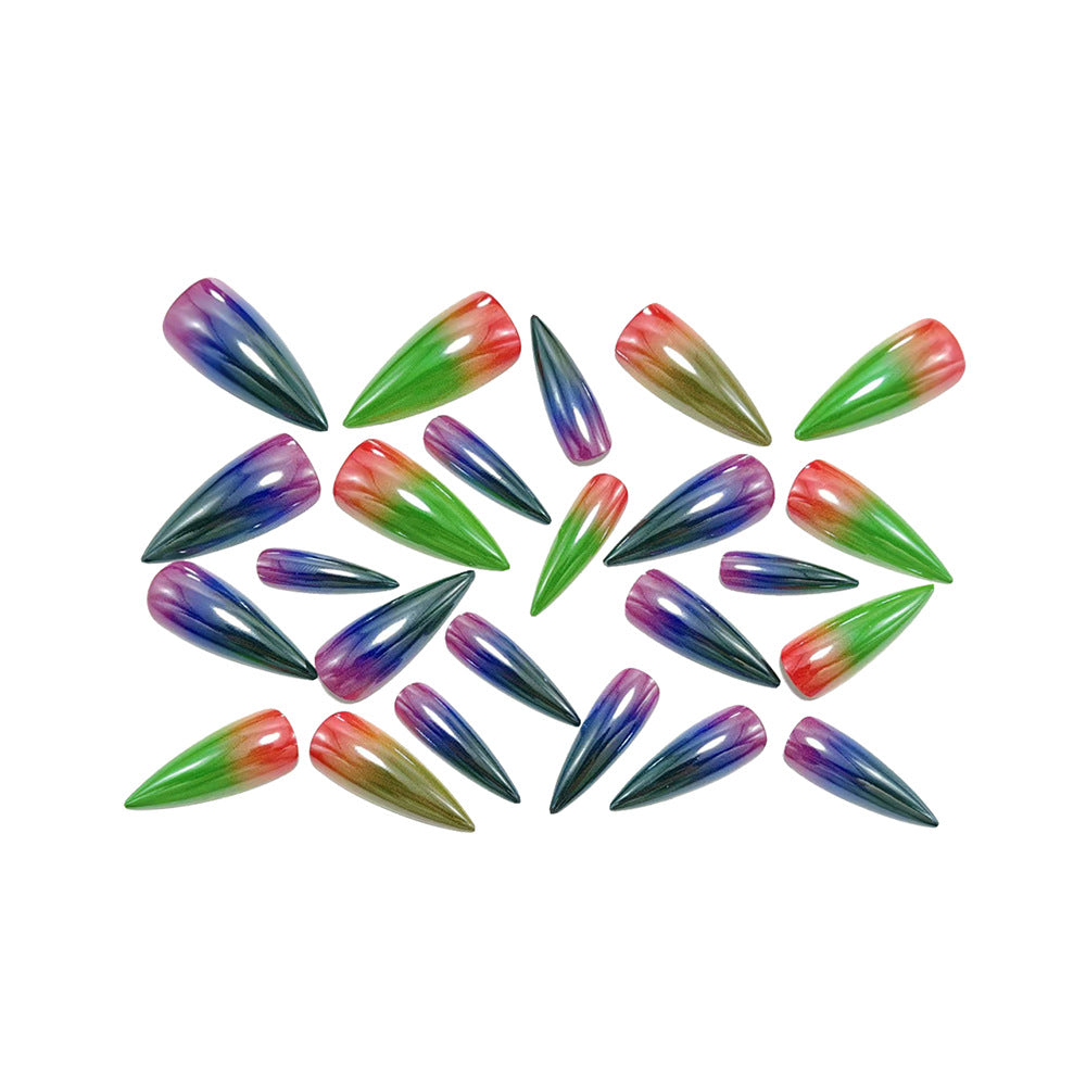 Glossy Spitzen Artificial Nails Kalsten