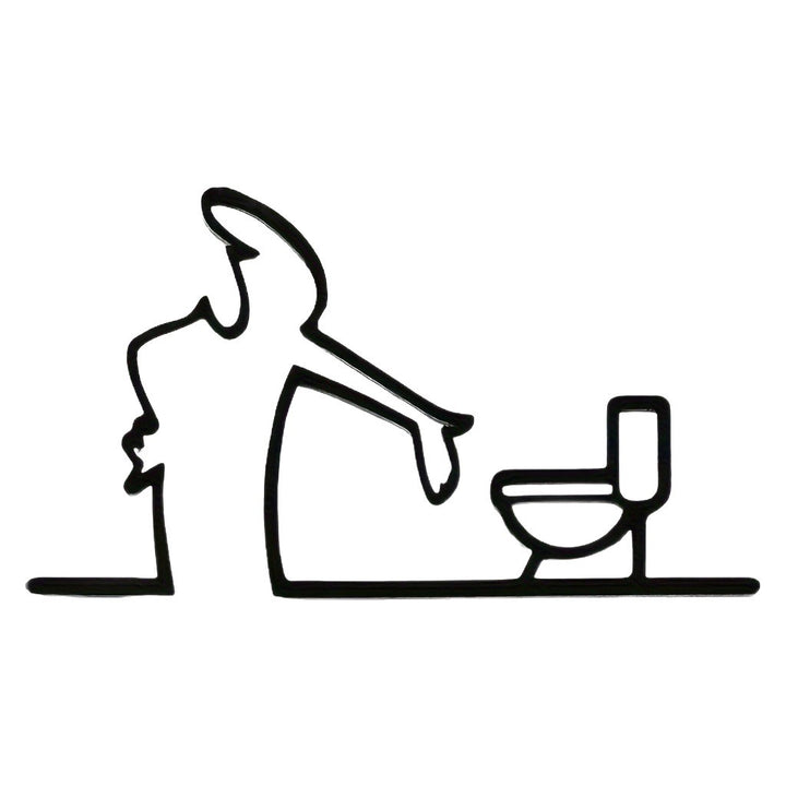 Funny Toilet Humor Wall Decor