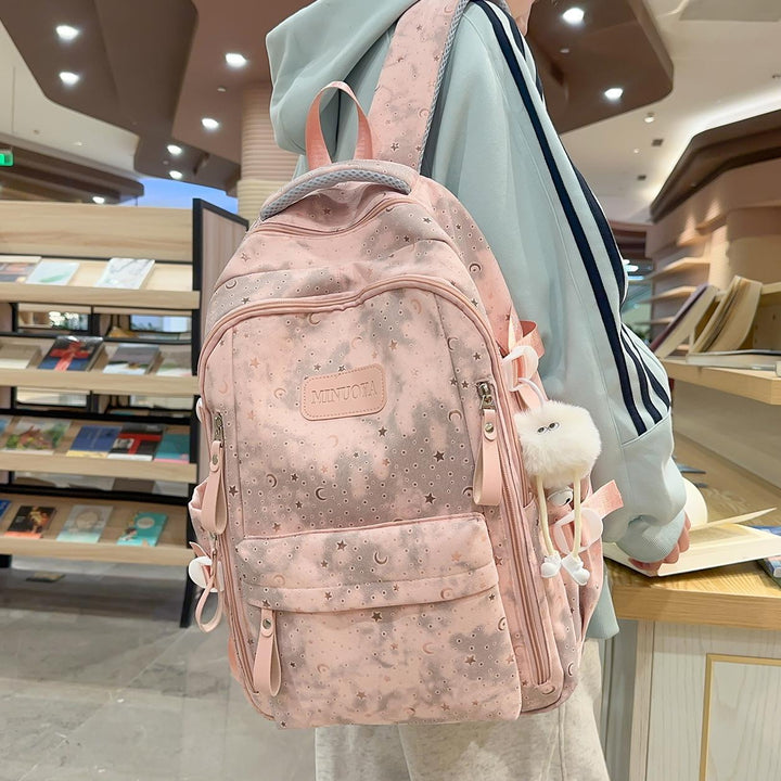 Trendy Stars and Moons Patterned Backpack Kalsten