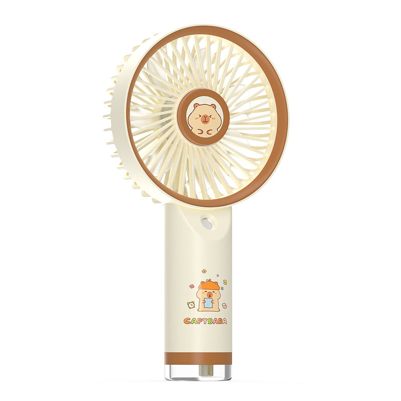 Unisex Portable Hand Fan with Playful Capybara Design Kalsten