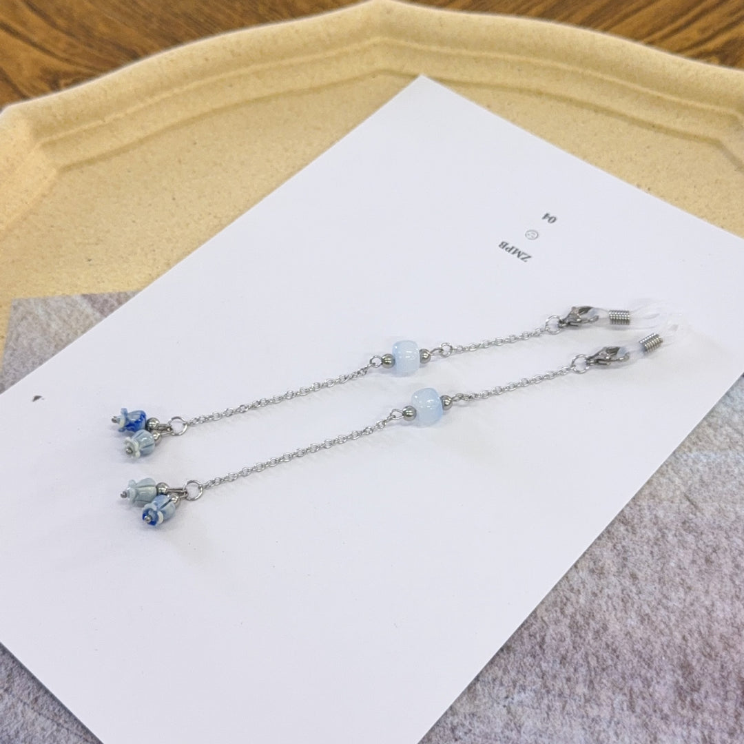 Delicate Bead-Embellished Eyewear Chain Kalsten