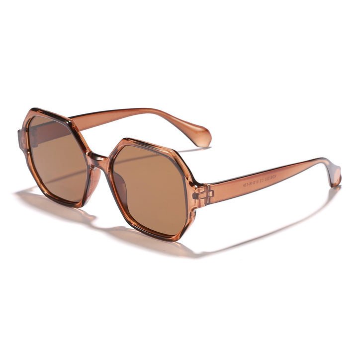 Women's fashionable sunglasses with hexagonal frame and UV protection Kalsten