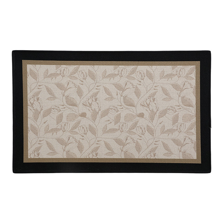 Elegant Floral Print Bath Mat Kalsten