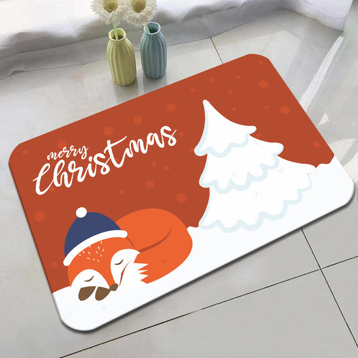 Festive Holiday-Themed Bath Mat Kalsten