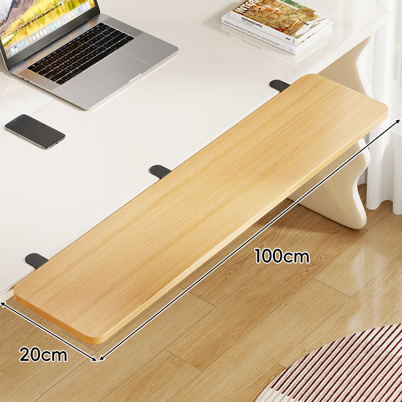 Under-Desk Sliding Keyboard Tray and Desk Extender with Smooth Glide Mount
