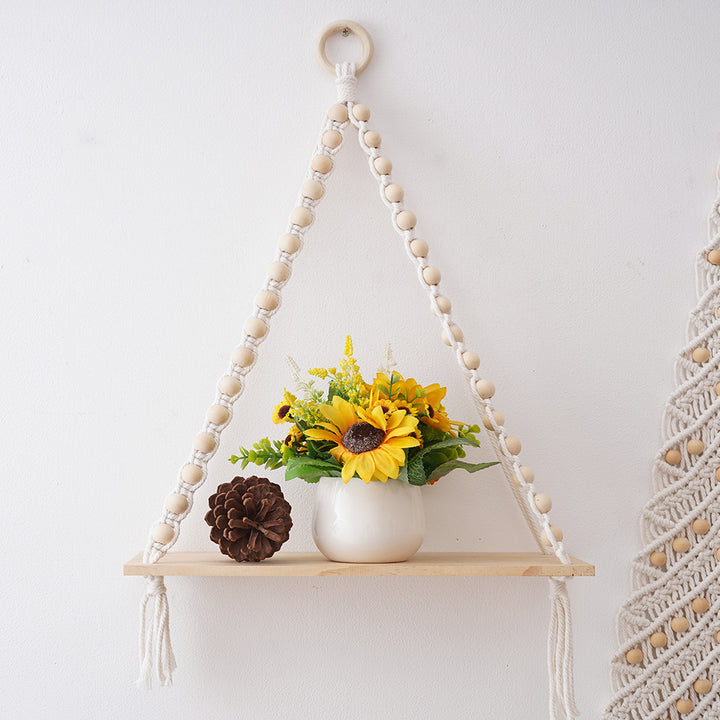 Macramé Wooden Shelf Kalsten