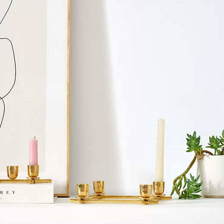 Elegant Geometric Candle Holder