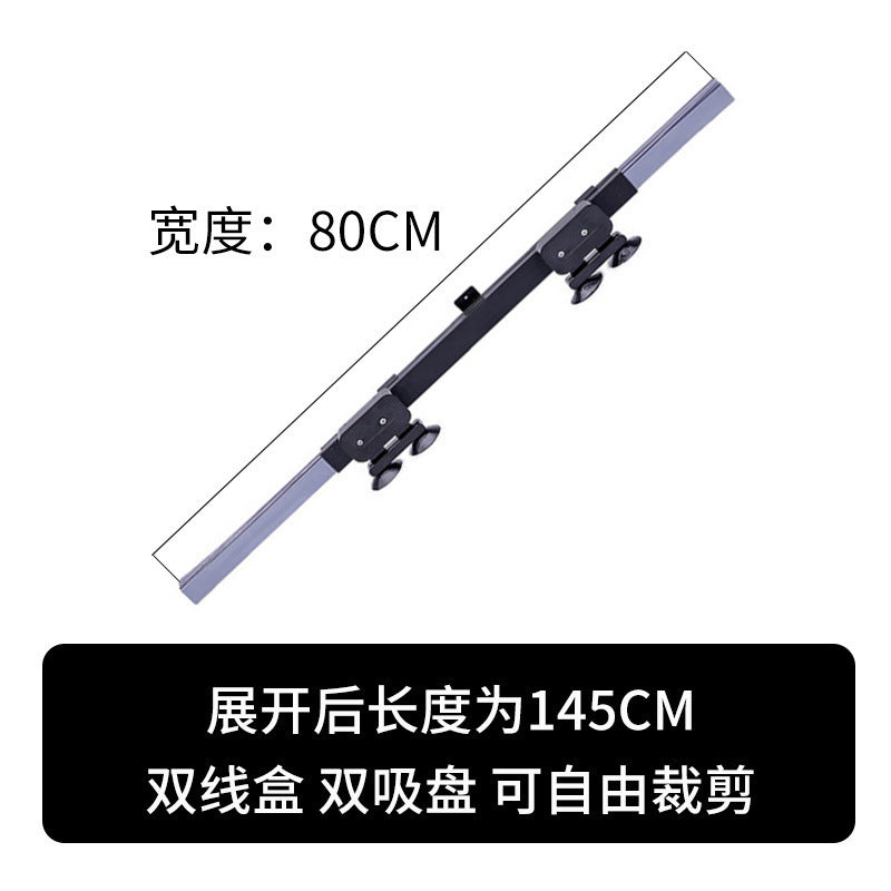 Unisex non-adjustable aluminum roof rack crossbar with double adjustable suction cups Kalsten