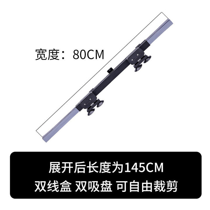 Unisex non-adjustable aluminum roof rack crossbar with double adjustable suction cups Kalsten