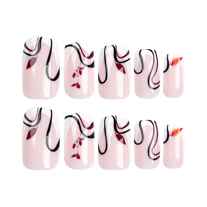 Artful acrylic nails with elegant marble design Kalsten