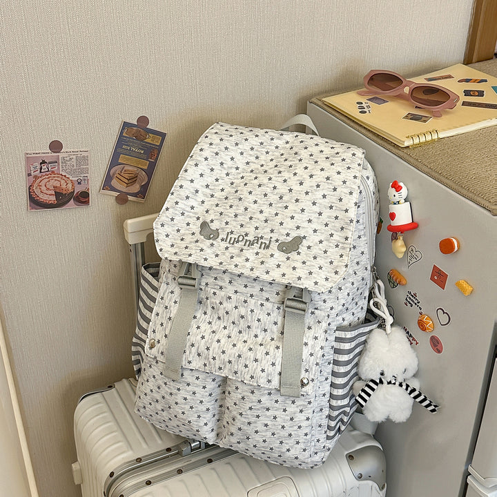Charming Star-Embellished Casual Backpack Kalsten