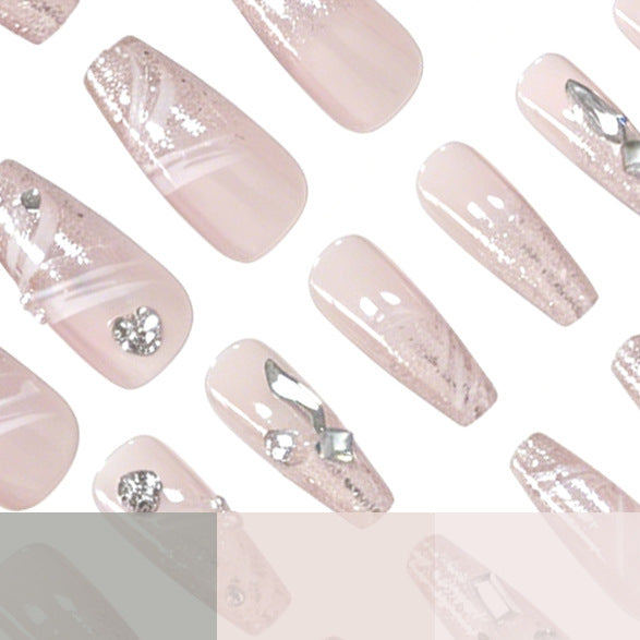 Glamorous 3D Crystal Nail Enhancements Kalsten