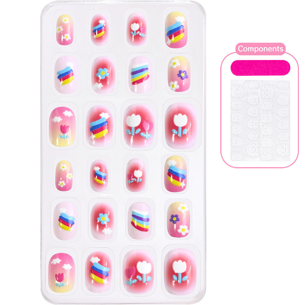 Themed Summer Beach Nail Art Press-On Nails Kalsten