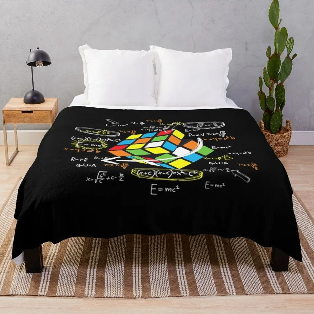 Contemporary Graphic Print Fleece Blanket