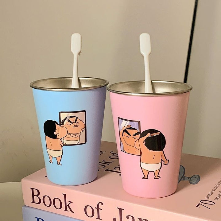 Funny drinking cup with humorous illustration design Kalsten