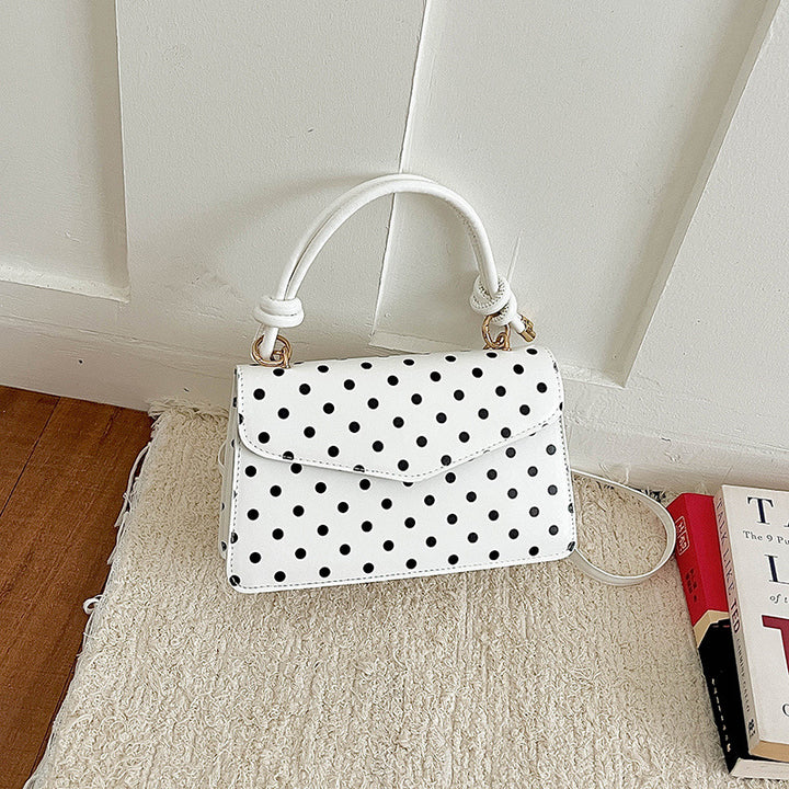 Stylish Polka Dot Handheld Tote