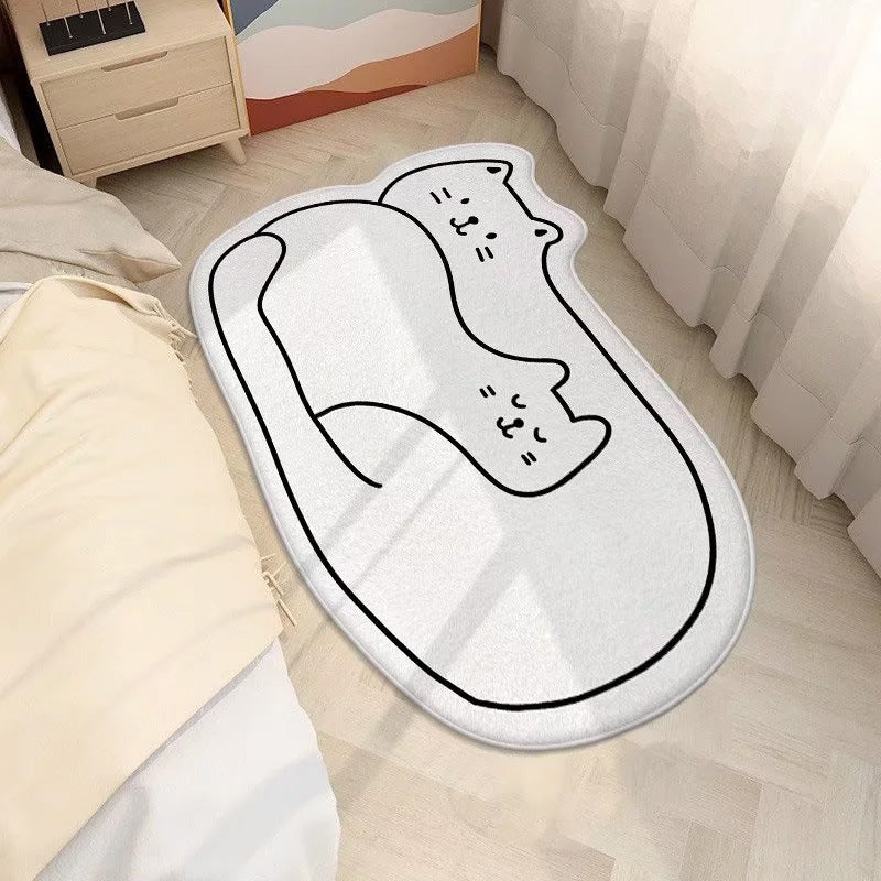 Cute Cat-Shaped Area Rug Kalsten