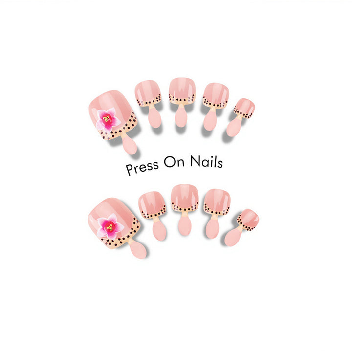 Floral Art Press-On Nail Design Kalsten