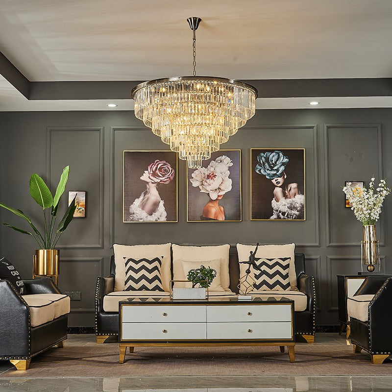 Crystal Tiered Chandelier