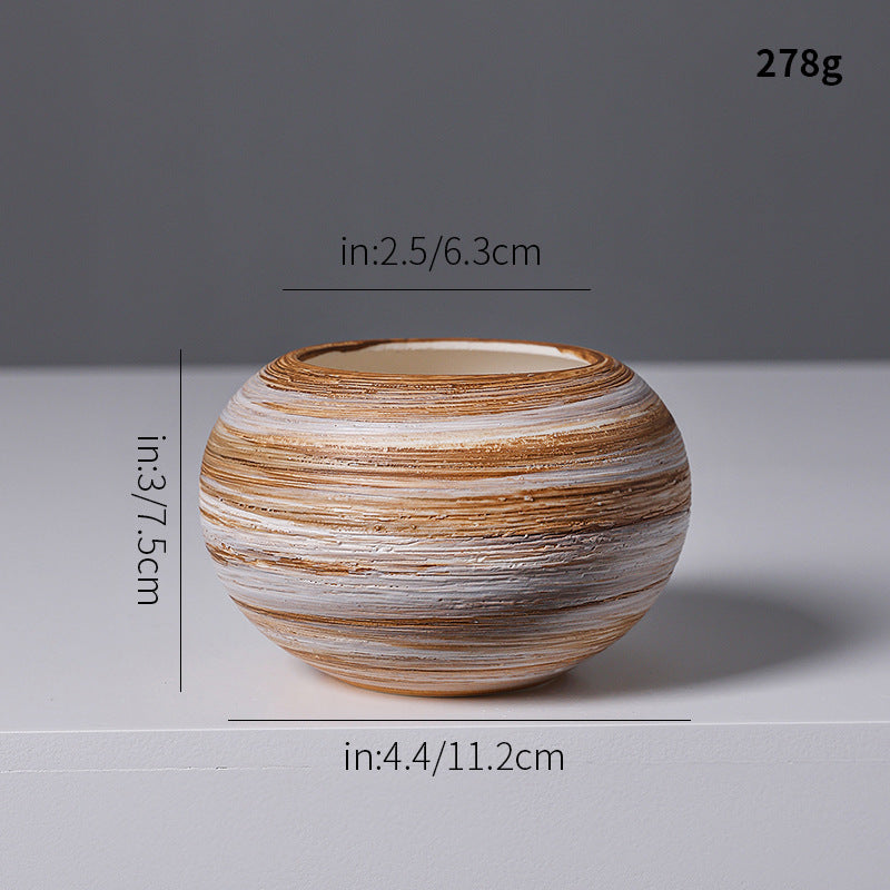 Artistic Spiral Design Ceramic Vase Kalsten