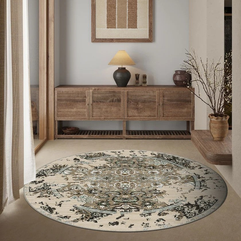 Vintage-Inspired Geometric Area Rug