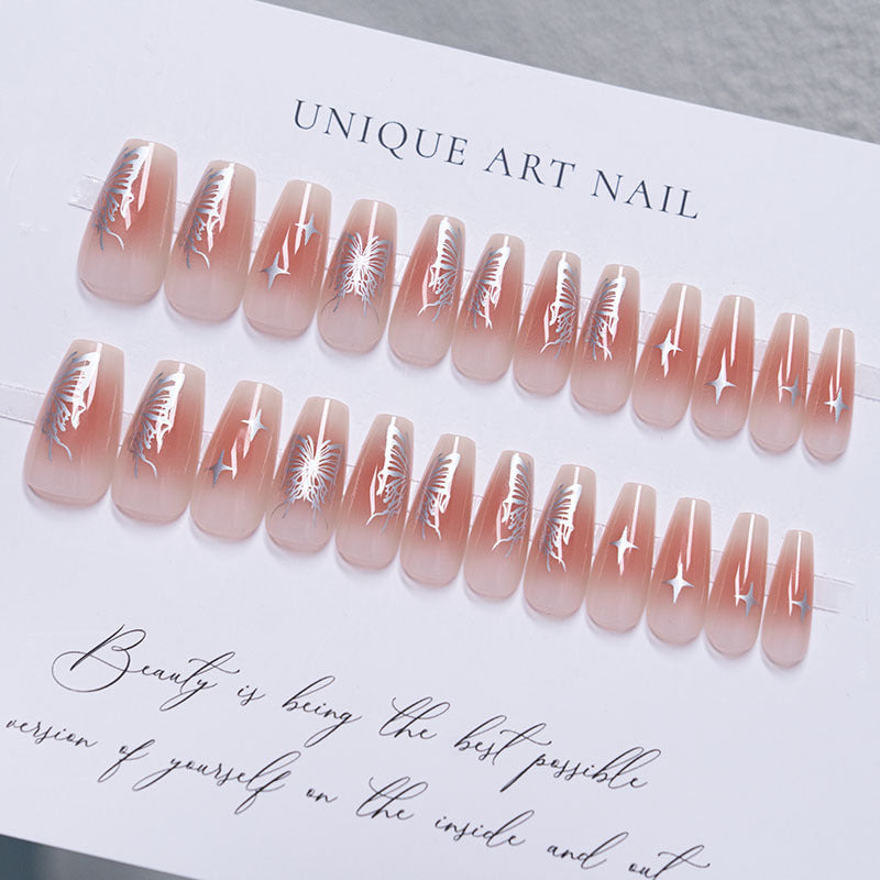 Decorative Stiletto Press-On Nail Art