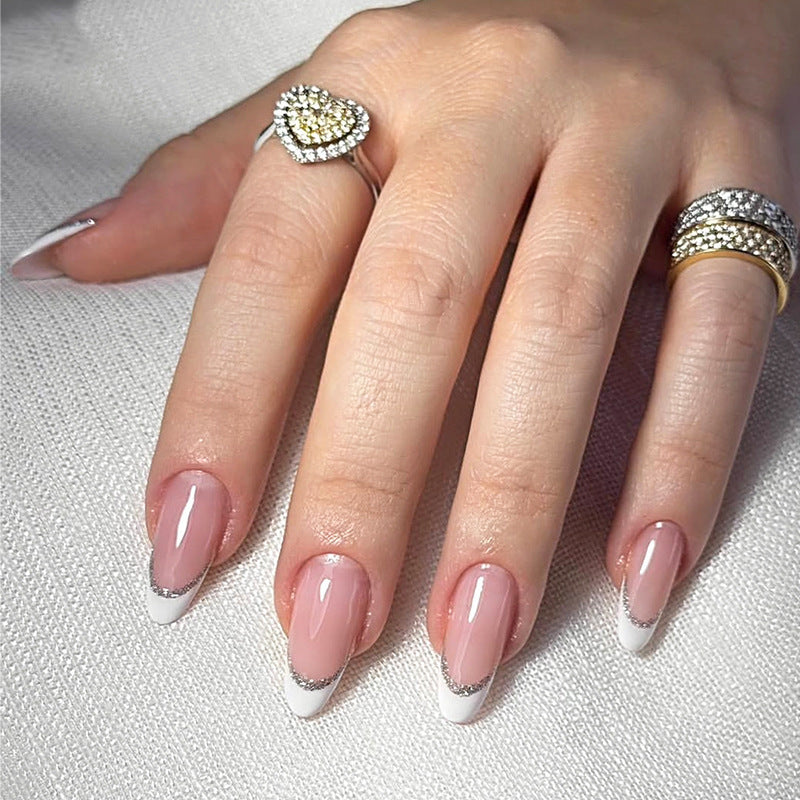 Artificial nail set with elegant glitter accents Kalsten